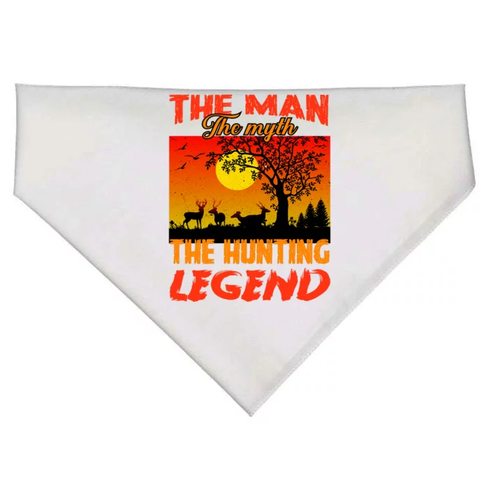 The Man The Myth The Hunting Legend USA-Made Doggie Bandana