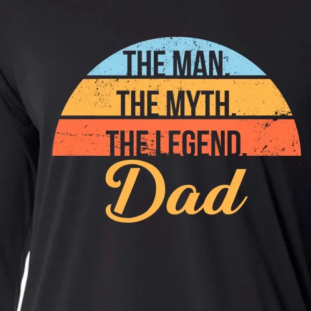 The Man The Myth The Legend Dad Cooling Performance Long Sleeve Crew