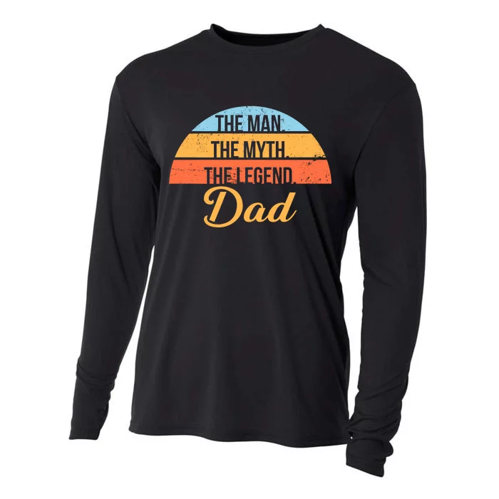 The Man The Myth The Legend Dad Cooling Performance Long Sleeve Crew