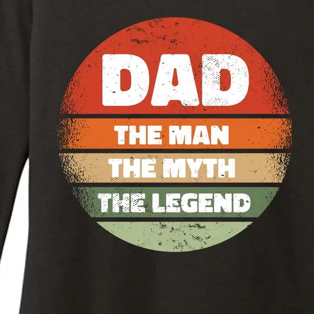 The Man The Myth The Legend Dad Retro Womens CVC Long Sleeve Shirt