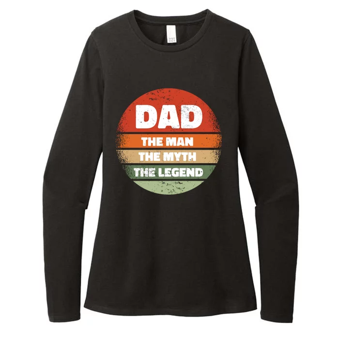 The Man The Myth The Legend Dad Retro Womens CVC Long Sleeve Shirt