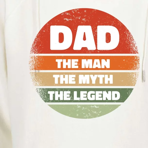 The Man The Myth The Legend Dad Retro Womens Funnel Neck Pullover Hood