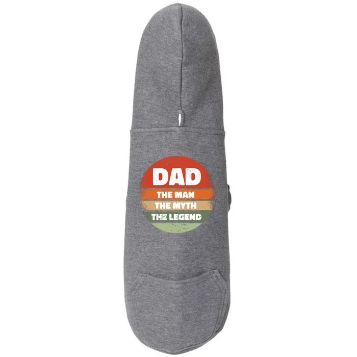 The Man The Myth The Legend Dad Retro Doggie 3-End Fleece Hoodie