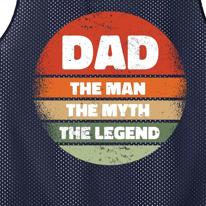 The Man The Myth The Legend Dad Retro Mesh Reversible Basketball Jersey Tank