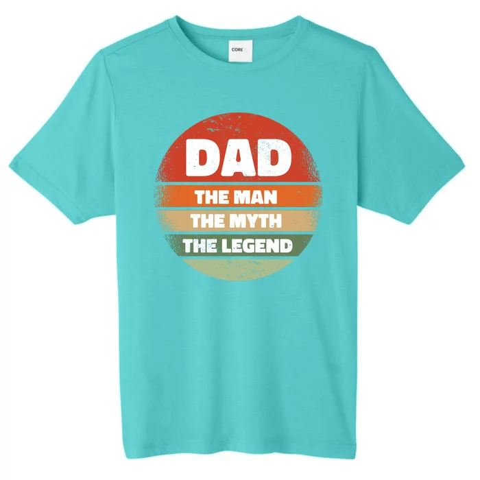 The Man The Myth The Legend Dad Retro ChromaSoft Performance T-Shirt