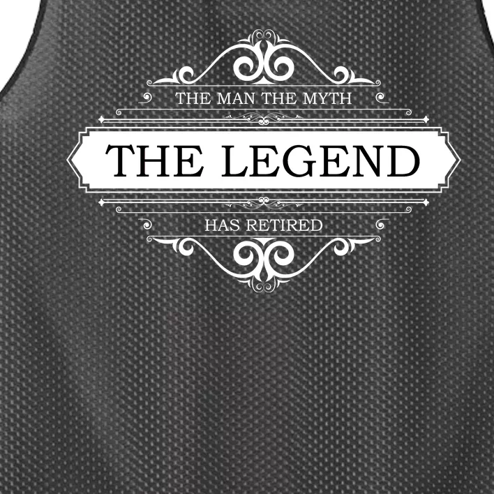 The Man The Myth The Legend Has Retired Mesh Reversible Basketball Jersey Tank