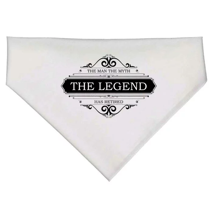 The Man The Myth The Legend Has Retired USA-Made Doggie Bandana