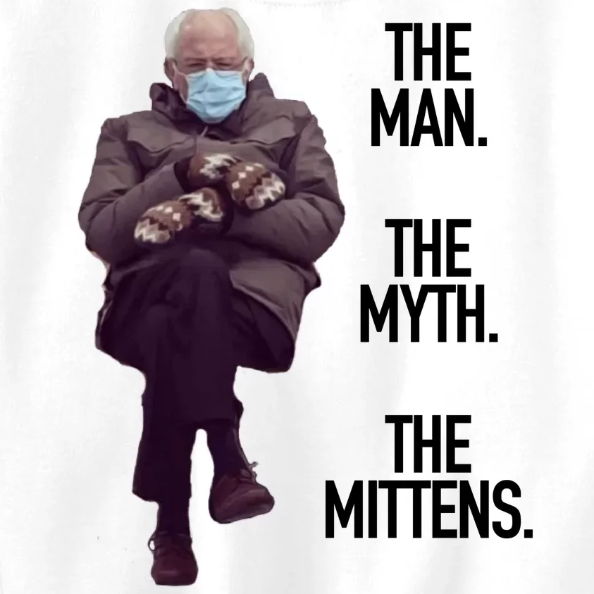 The Man The Myth The Mittens Bernie Meme Kids Sweatshirt