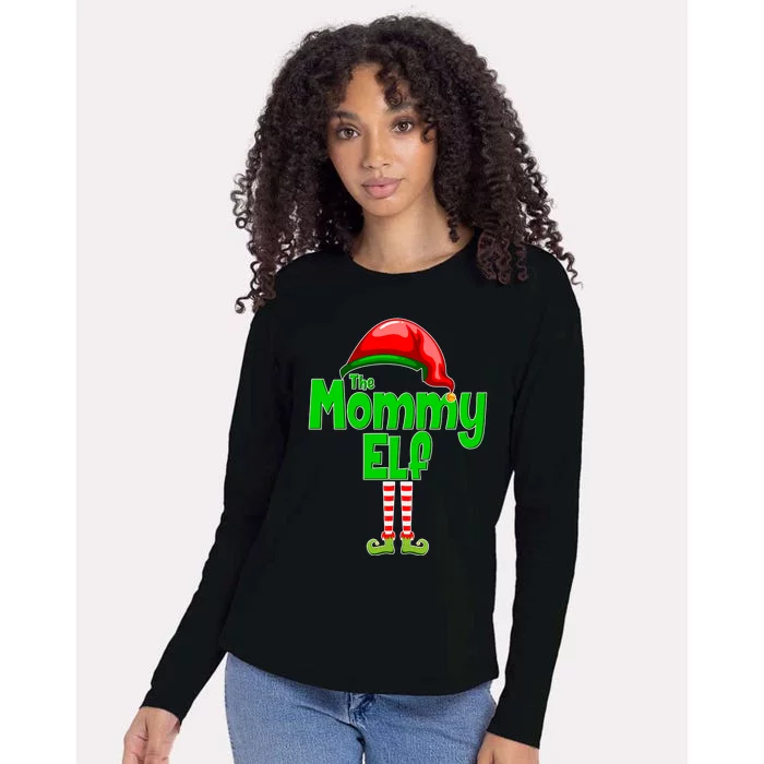 The Mommy Elf Christmas Womens Cotton Relaxed Long Sleeve T-Shirt