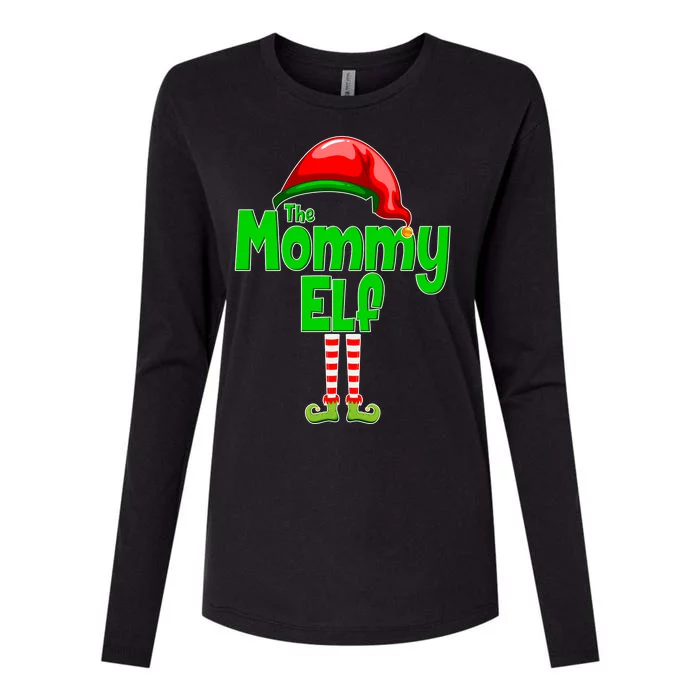 The Mommy Elf Christmas Womens Cotton Relaxed Long Sleeve T-Shirt