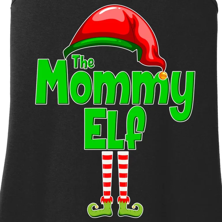 The Mommy Elf Christmas Ladies Essential Tank