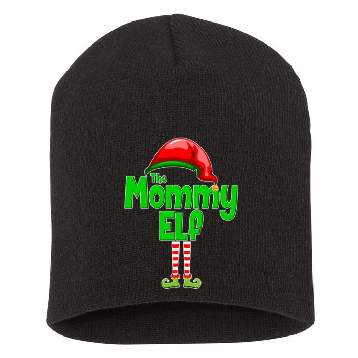 The Mommy Elf Christmas Short Acrylic Beanie