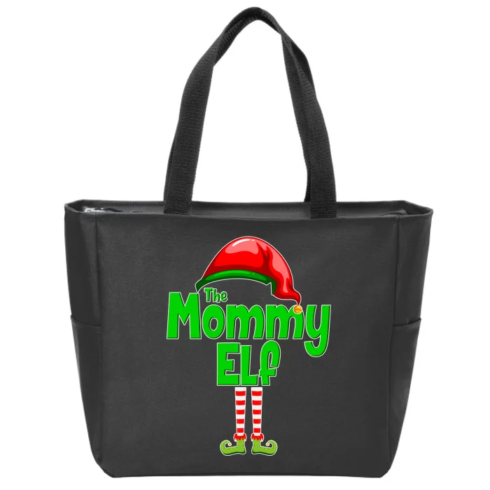 The Mommy Elf Christmas Zip Tote Bag