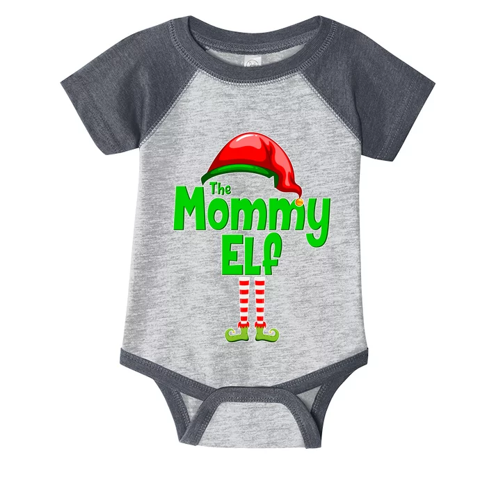 The Mommy Elf Christmas Infant Baby Jersey Bodysuit