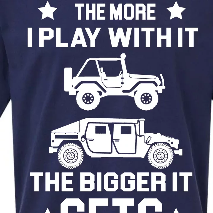 The More I Play With It the Bigger It Gets Truck Sueded Cloud Jersey T-Shirt