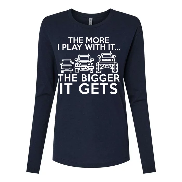 The More I Play With It The Bigger Its Gets Womens Cotton Relaxed Long Sleeve T-Shirt