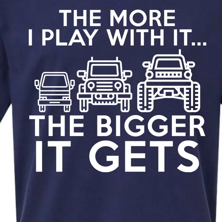 The More I Play With It The Bigger Its Gets Sueded Cloud Jersey T-Shirt