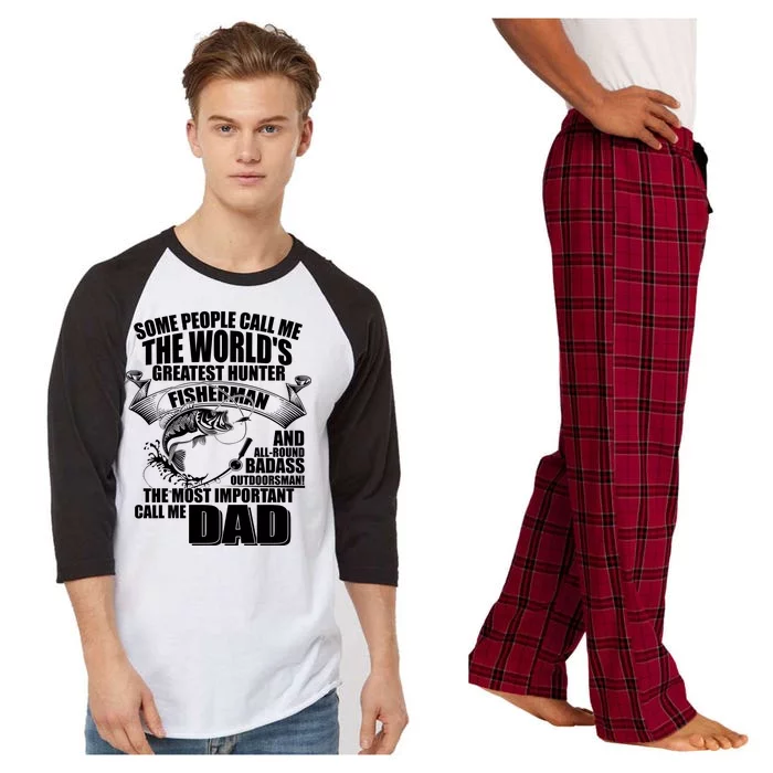 The Most Important Call Me Dad Fisherman Raglan Sleeve Pajama Set