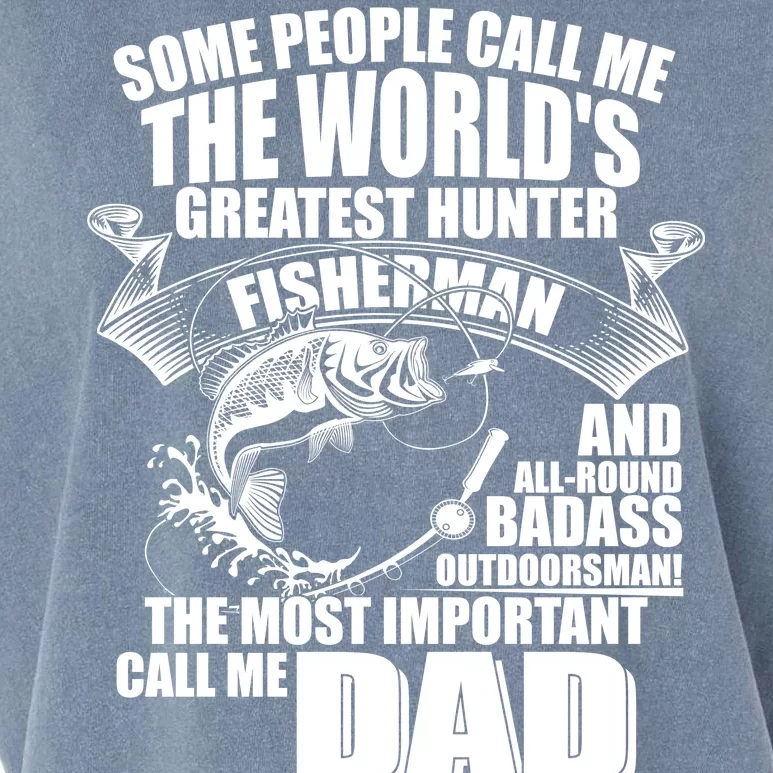 The Most Important Call Me Dad Fisherman Garment-Dyed Women's Muscle Tee