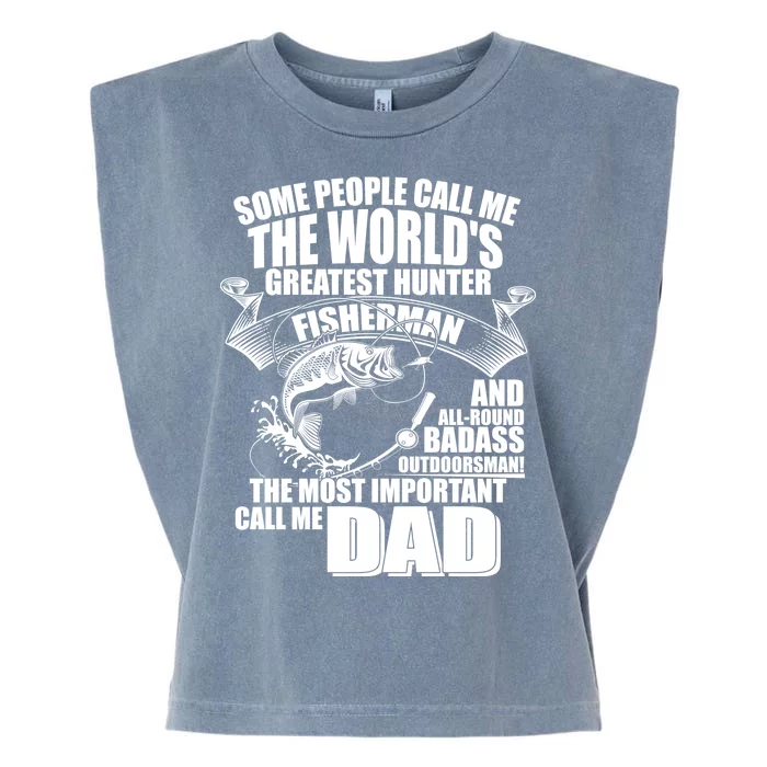 The Most Important Call Me Dad Fisherman Garment-Dyed Women's Muscle Tee