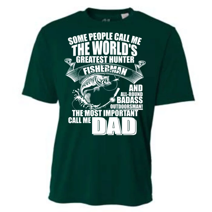 The Most Important Call Me Dad Fisherman Cooling Performance Crew T-Shirt