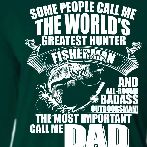 The Most Important Call Me Dad Fisherman Cooling Performance Long Sleeve Crew