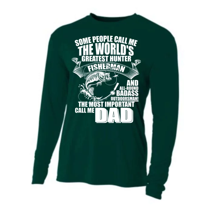 The Most Important Call Me Dad Fisherman Cooling Performance Long Sleeve Crew