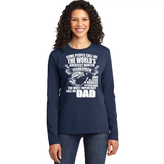 The Most Important Call Me Dad Fisherman Ladies Long Sleeve Shirt