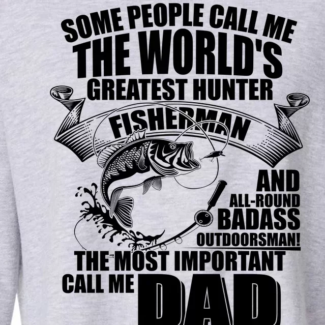 The Most Important Call Me Dad Fisherman Cropped Pullover Crew