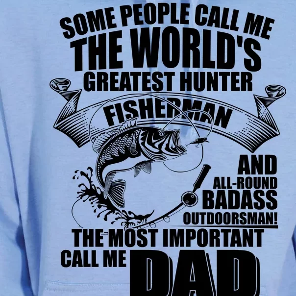 The Most Important Call Me Dad Fisherman Unisex Surf Hoodie