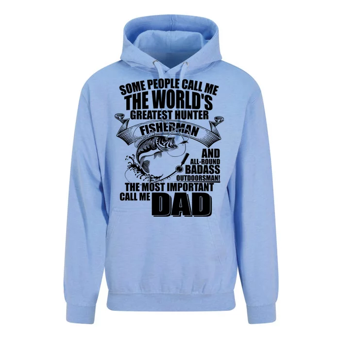 The Most Important Call Me Dad Fisherman Unisex Surf Hoodie