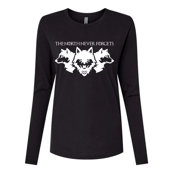 The North Never Forgets Womens Cotton Relaxed Long Sleeve T-Shirt