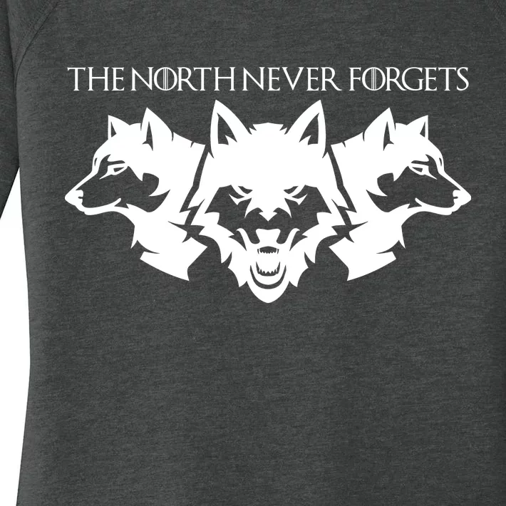 The North Never Forgets Women's Perfect Tri Tunic Long Sleeve Shirt