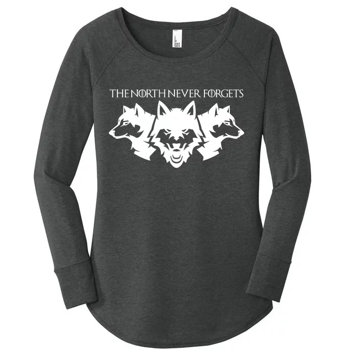 The North Never Forgets Women's Perfect Tri Tunic Long Sleeve Shirt