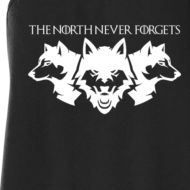 The North Never Forgets Women's Racerback Tank