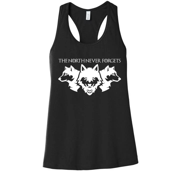 The North Never Forgets Women's Racerback Tank