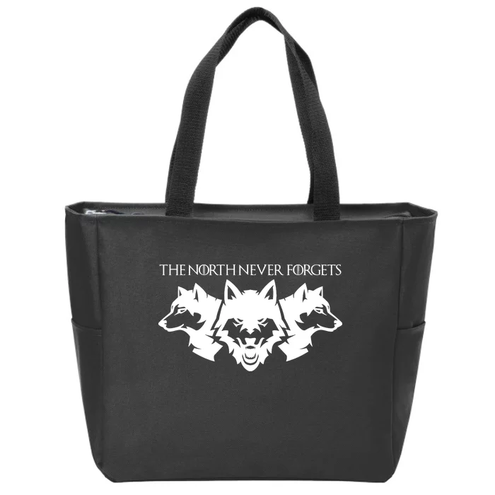 The North Never Forgets Zip Tote Bag