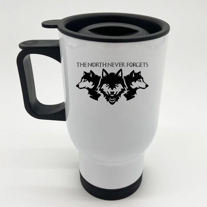 The North Never Forgets Front & Back Stainless Steel Travel Mug