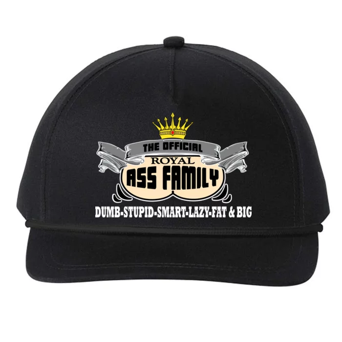 The Official Royal Ass Family Funny Snapback Five-Panel Rope Hat