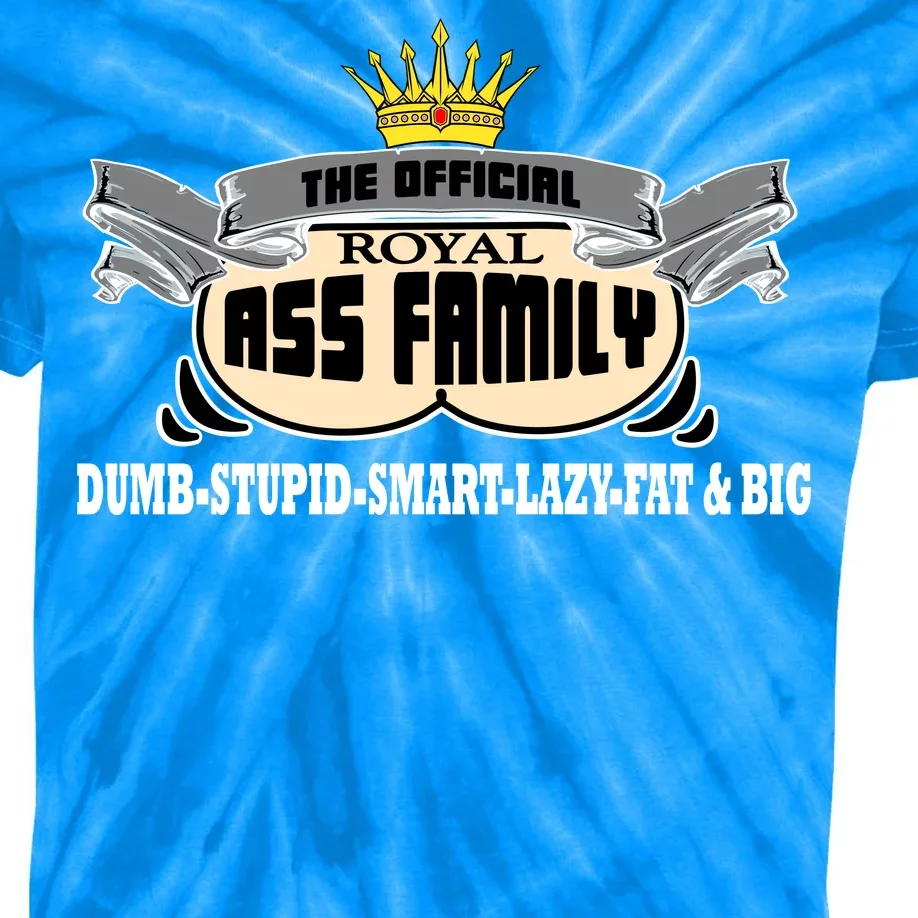 The Official Royal Ass Family Funny Kids Tie-Dye T-Shirt