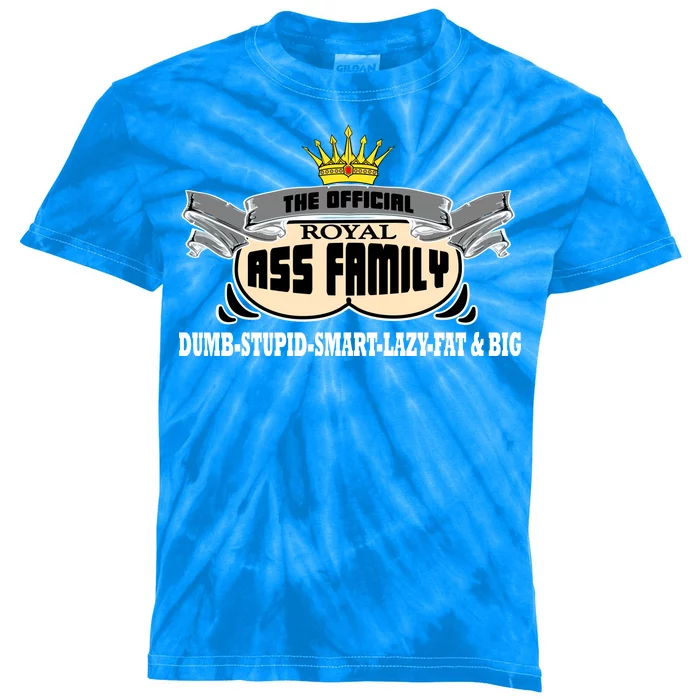 The Official Royal Ass Family Funny Kids Tie-Dye T-Shirt