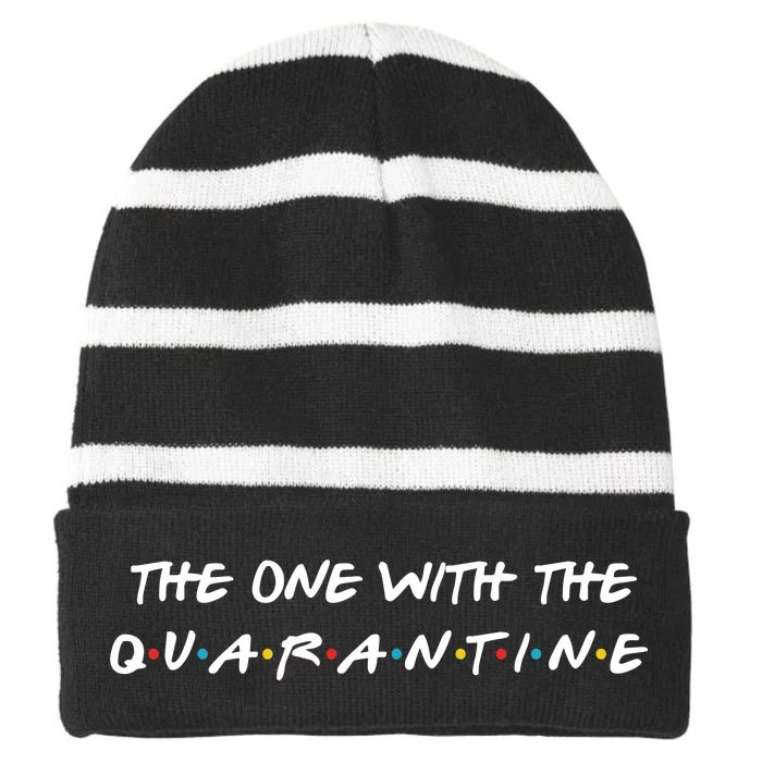 The One With The Quarantine Striped Beanie with Solid Band