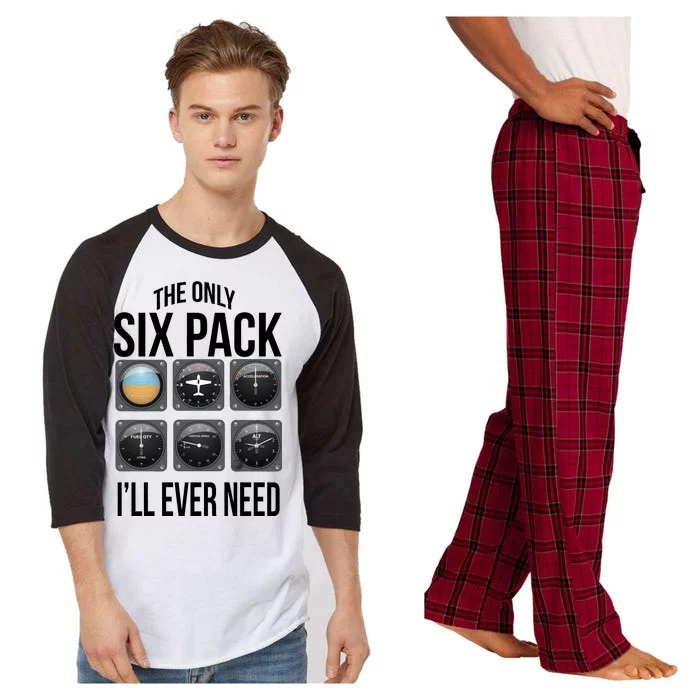 The Only Six Pack I'll Ever Need Raglan Sleeve Pajama Set