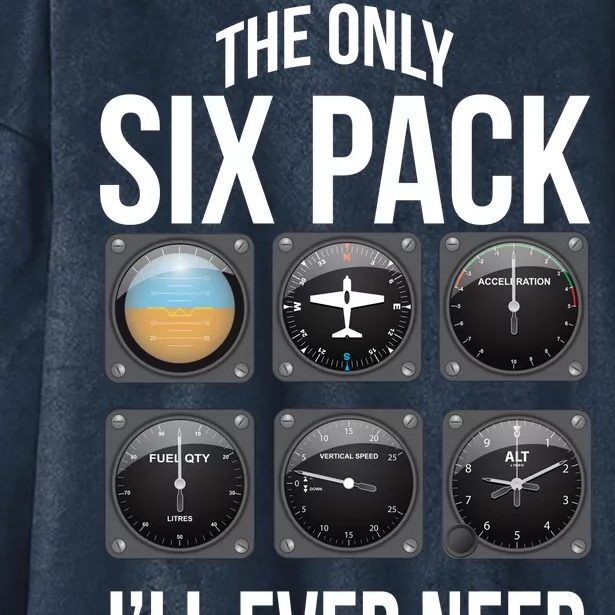 The Only Six Pack I'll Ever Need Hooded Wearable Blanket