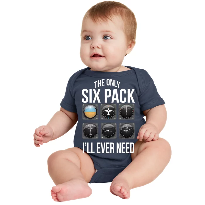 The Only Six Pack I'll Ever Need Baby Bodysuit