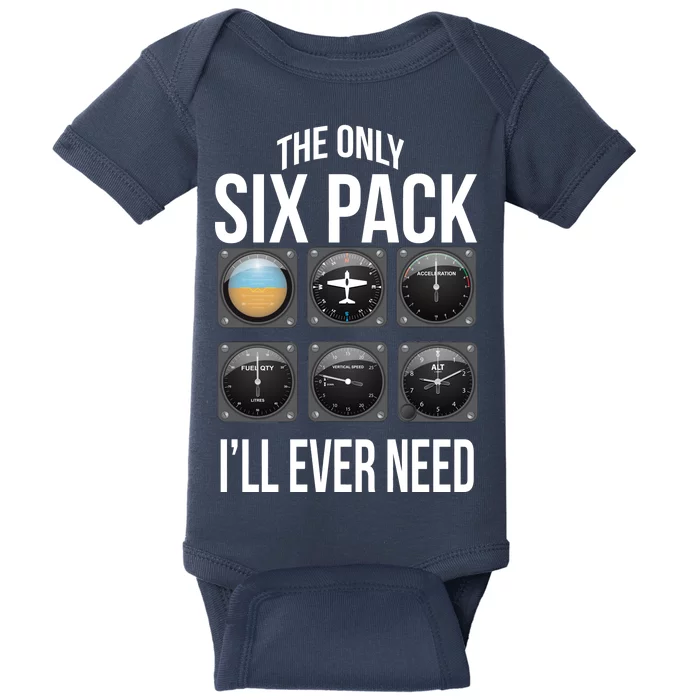 The Only Six Pack I'll Ever Need Baby Bodysuit