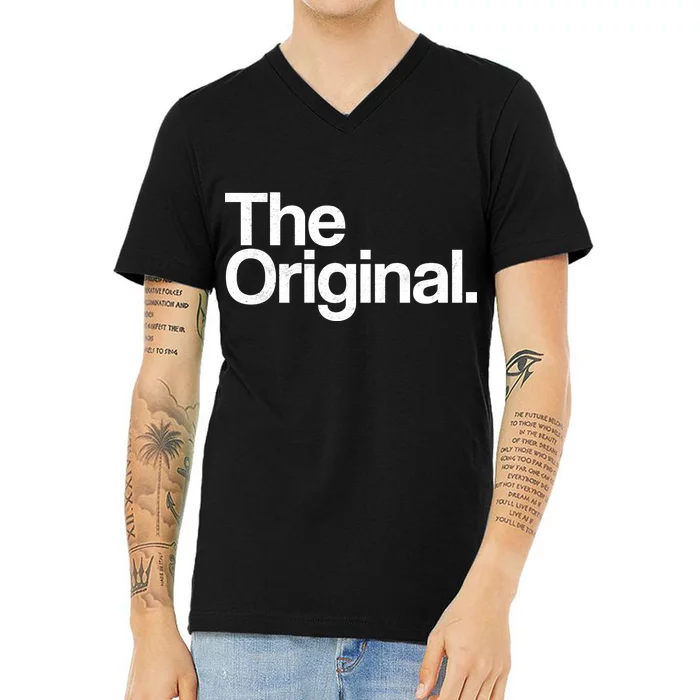 The Original. Funny Classic Logo V-Neck T-Shirt