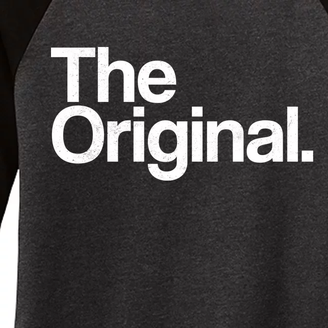 The Original. Funny Classic Logo Women's Tri-Blend 3/4-Sleeve Raglan Shirt