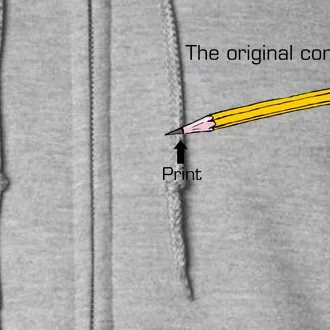 The Original Computer Pencil Full Zip Hoodie