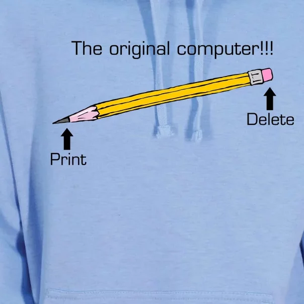 The Original Computer Pencil Unisex Surf Hoodie